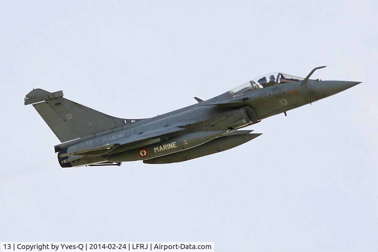 13, Dassault Rafale M C/N 13, Dassault Rafale M,  Take off rwy 08, Landivisiau naval air base (LFRJ)