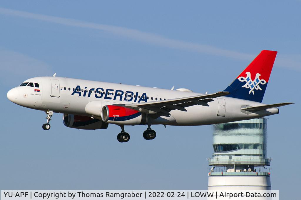 YU-APF, 2007 Airbus A319-132 C/N 3317, Air Serbia Airbus A319