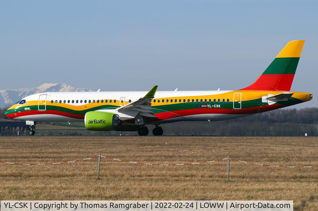 YL-CSK, 2018 Airbus A220-300 C/N 55039, Air Baltic Airbus A220-300