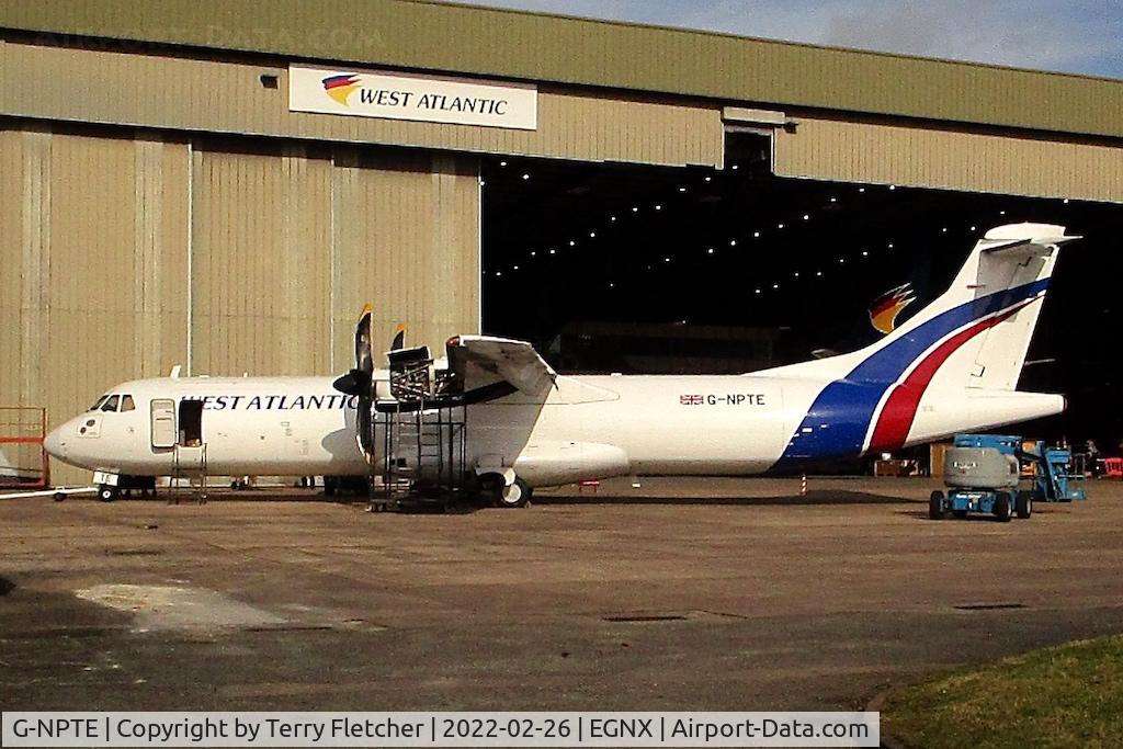 G-NPTE, 1989 ATR 72-211 C/N 150, At East Midlands