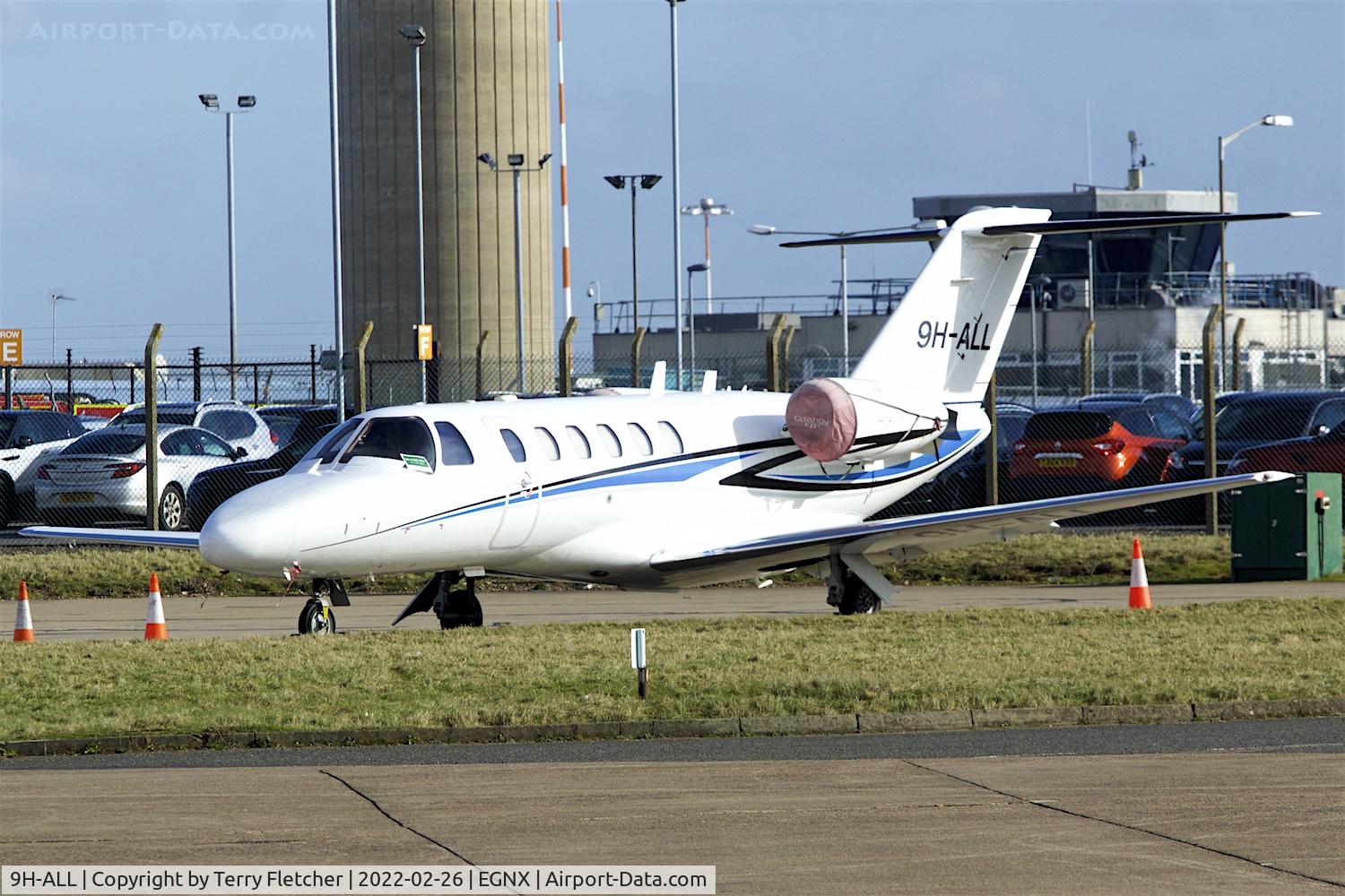 9H-ALL, 2000 Cessna 525A CitationJet CJ2 C/N 525A-0005, At East Midlands