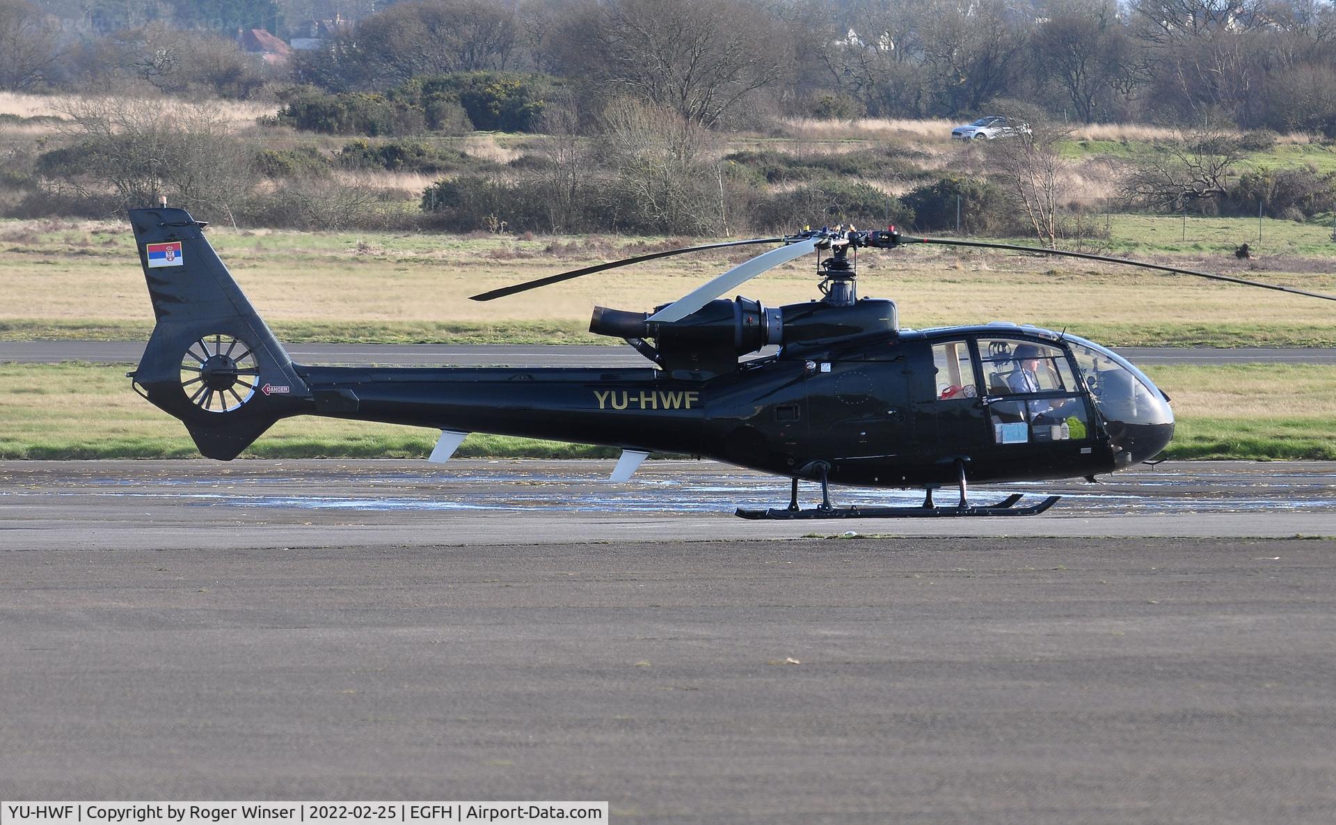 YU-HWF, 1977 Aerospatiale SA-341G Gazelle C/N 1407, Visiting Gazelle.