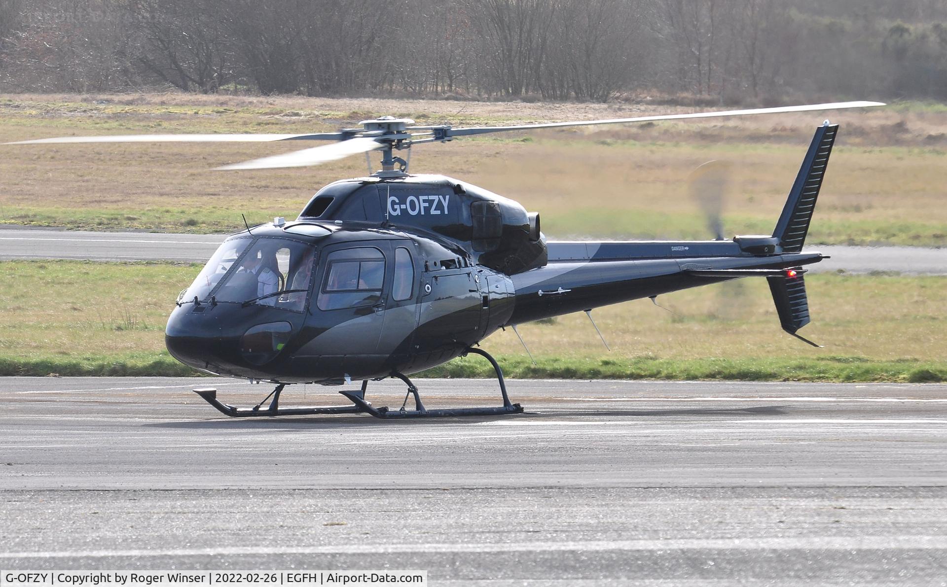 G-OFZY, 2006 Eurocopter AS-355N Ecureuil 2 C/N 5744, Visiting Ecureuil 2 operated by Atlas Helicopters Ltd..