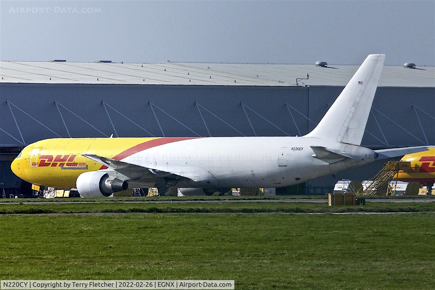 N220CY, 1991 Boeing 767-383/ER C/N 24729, At East Midlands Airport