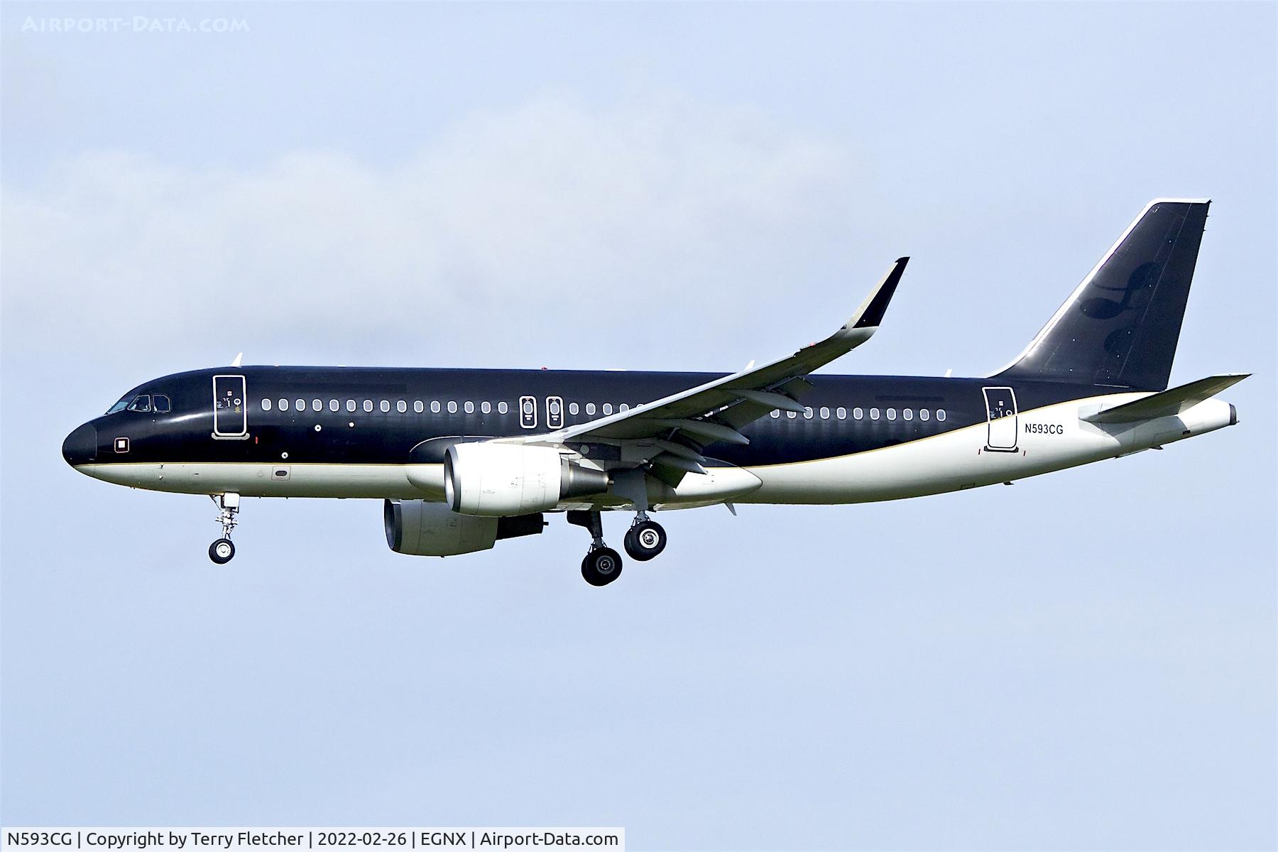 N593CG, 2013 Airbus A320-214 C/N 5931, At East Midlands