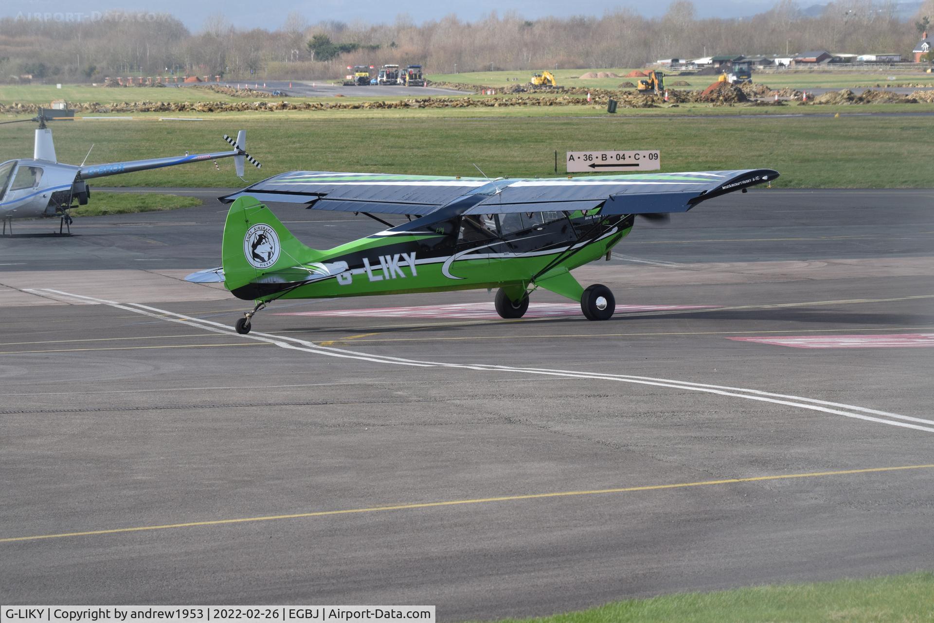 G-LIKY, 2015 Aviat A-1C-180 Husky C/N 3254, G-LIKY at Gloucestershire Airport.