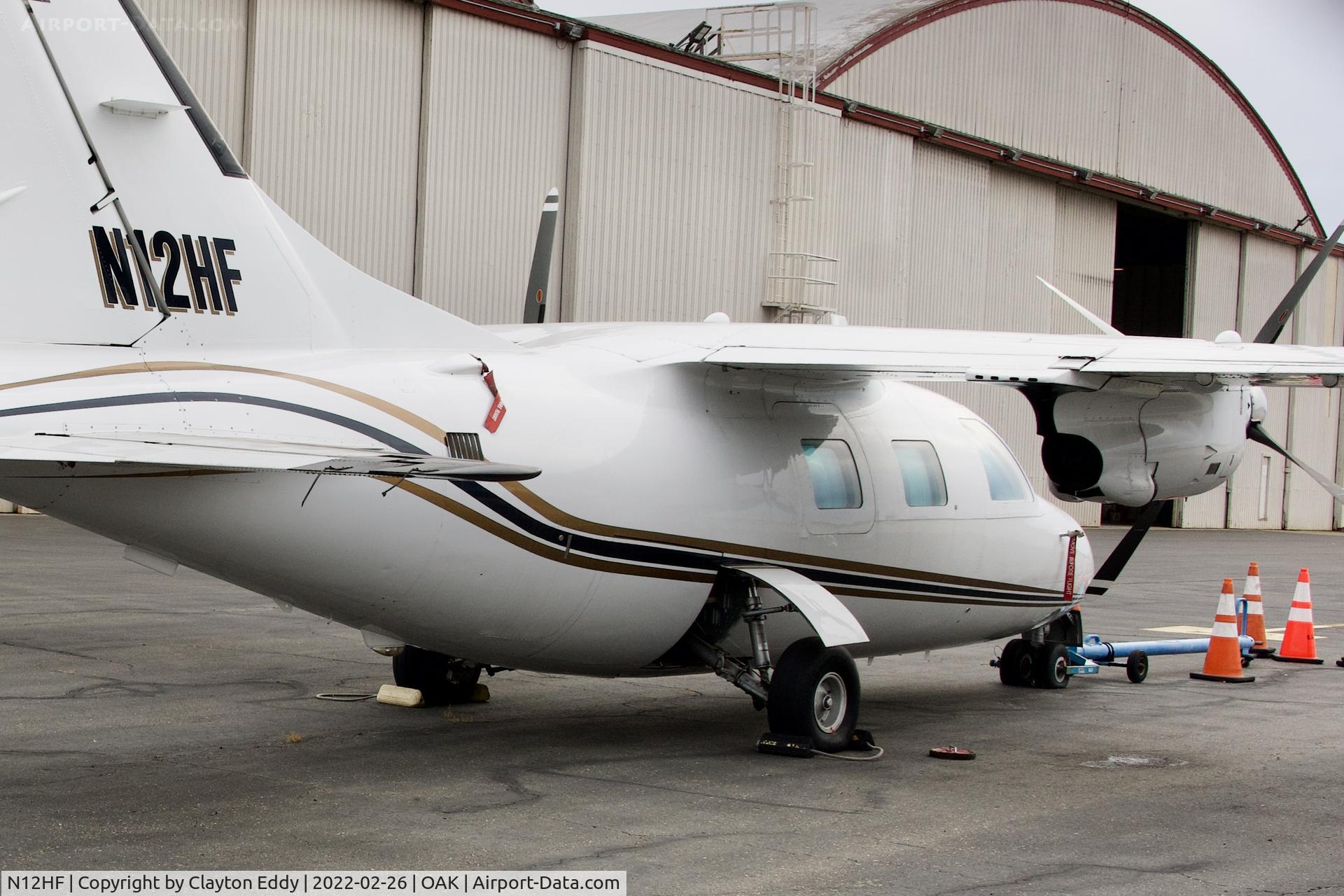 N12HF, 1980 Mitsubishi MU-2B-40 Solitaire C/N 435SA, Oakland Airport California 2022.
