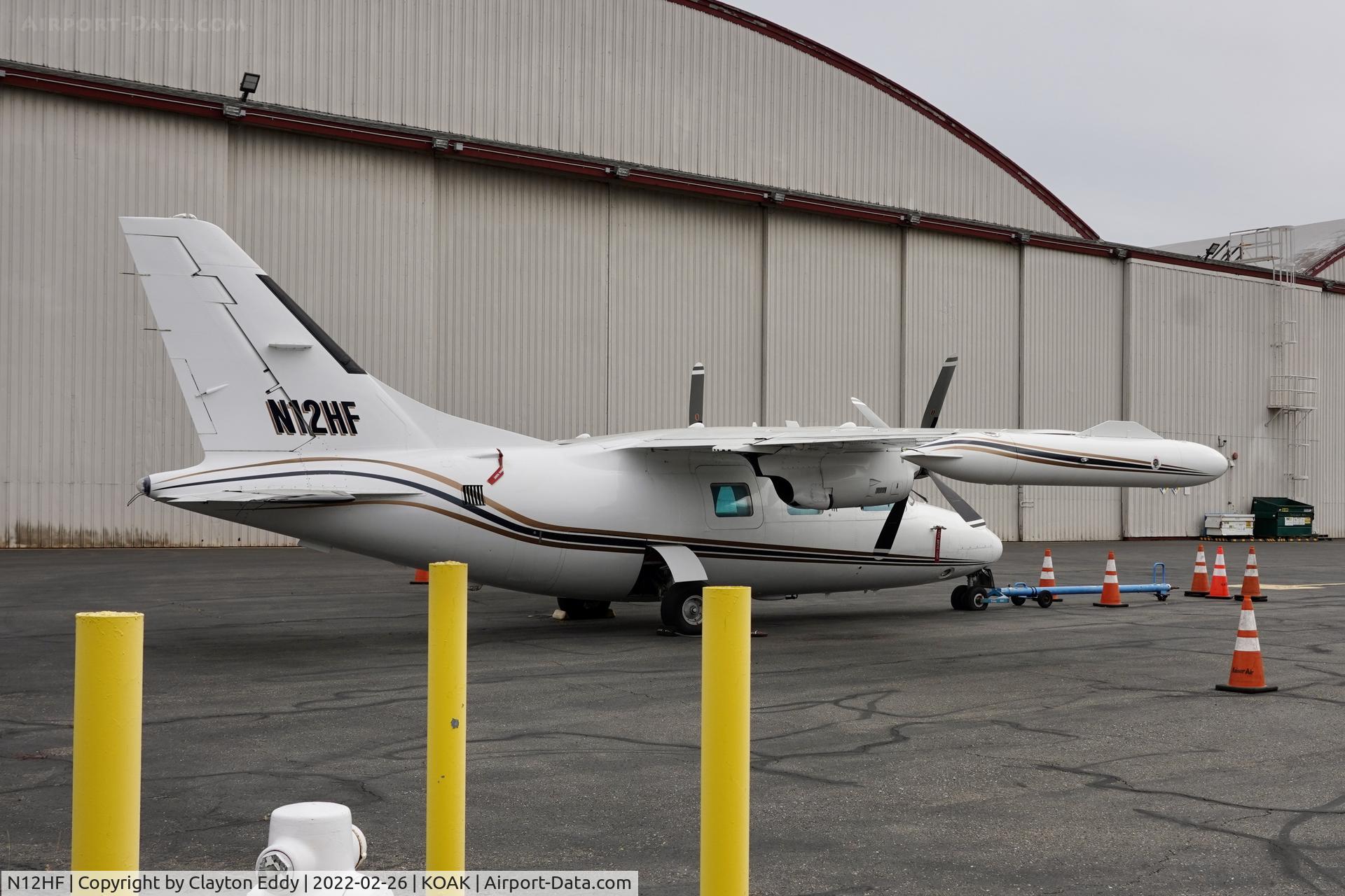 N12HF, 1980 Mitsubishi MU-2B-40 Solitaire C/N 435SA, Oakland Airport California 2022.