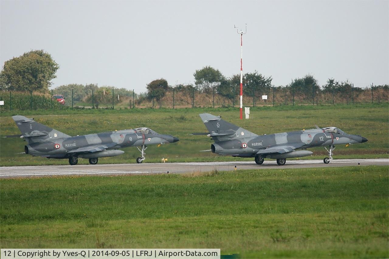 12, 1979 Dassault Super Etendard C/N 12, Dassault Super Etendard M, Ready to take off rwy 08, Landivisiau Naval Air Base (LFRJ)