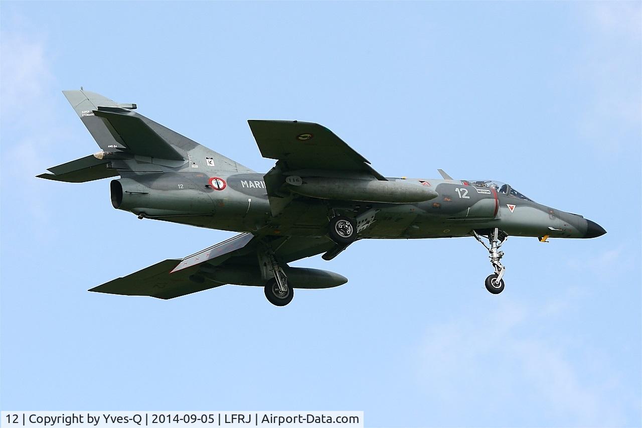 12, 1979 Dassault Super Etendard C/N 12, Dassault Super Etendard M, On final rwy 08, Landivisiau Naval Air Base (LFRJ)