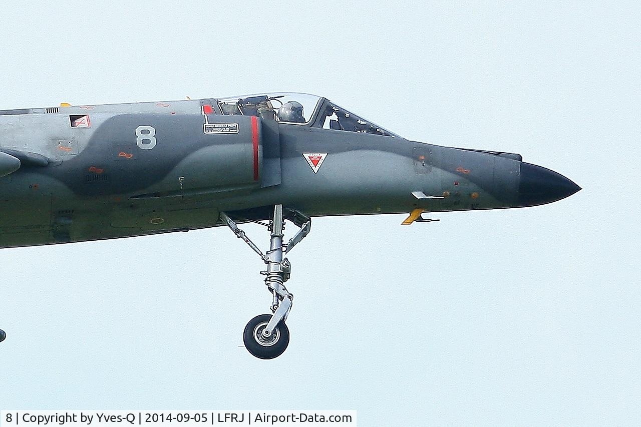 8, Dassault Super Etendard C/N 8, Dassault Super Etendard M, On final rwy 08, Landivisiau Naval Air Base (LFRJ)