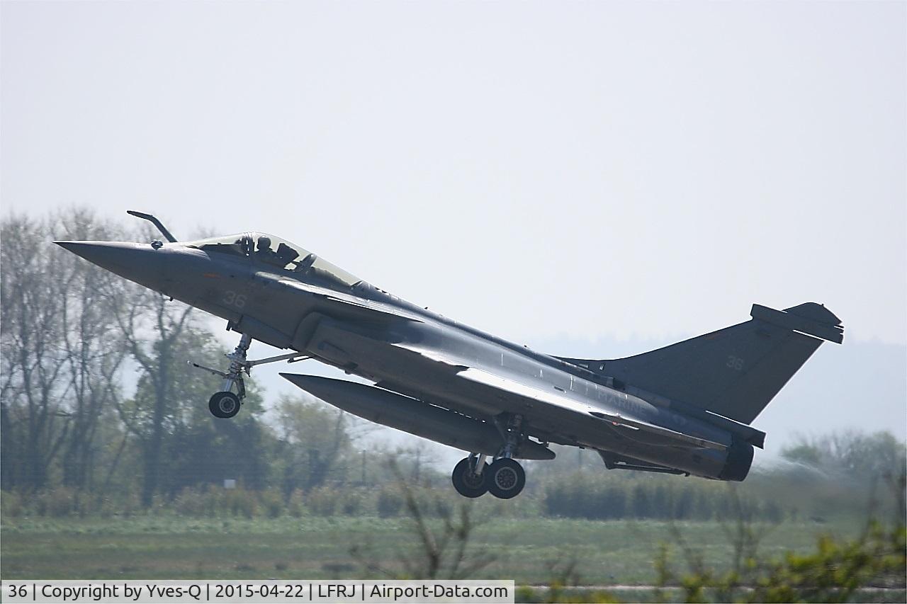 36, Dassault Rafale M C/N 36, Dassault Rafale M, Take off rwy 08, Landivisiau naval air base (LFRJ)