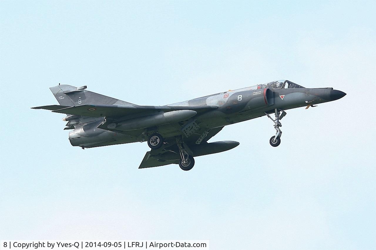 8, Dassault Super Etendard C/N 8, Dassault Super Etendard M, On final rwy 08, Landivisiau Naval Air Base (LFRJ)