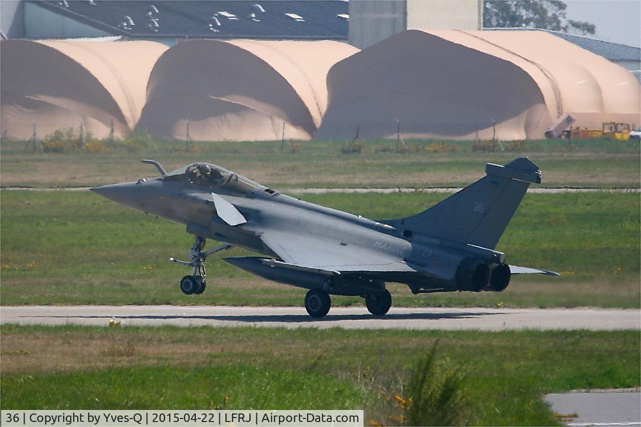 36, Dassault Rafale M C/N 36, Dassault Rafale M, landing rwy 08, Landivisiau naval air base (LFRJ)