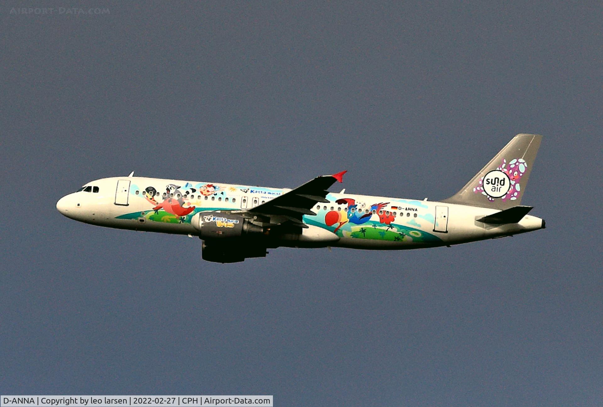 D-ANNA, 2007 Airbus A320-214 C/N 3289, Copenhagen 27.2.2022