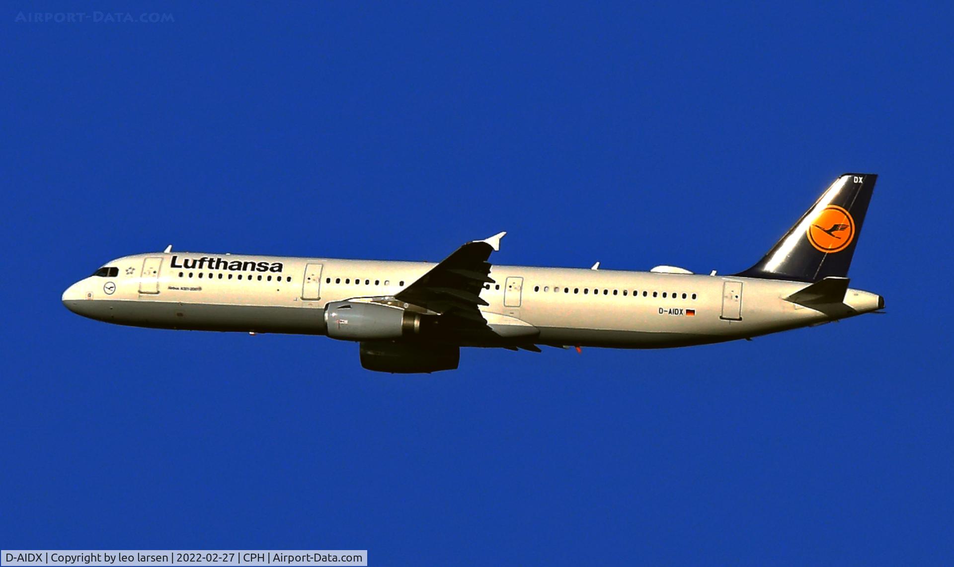 D-AIDX, 2015 Airbus A321-231 C/N 6451, Copenhagen 27.2.2022