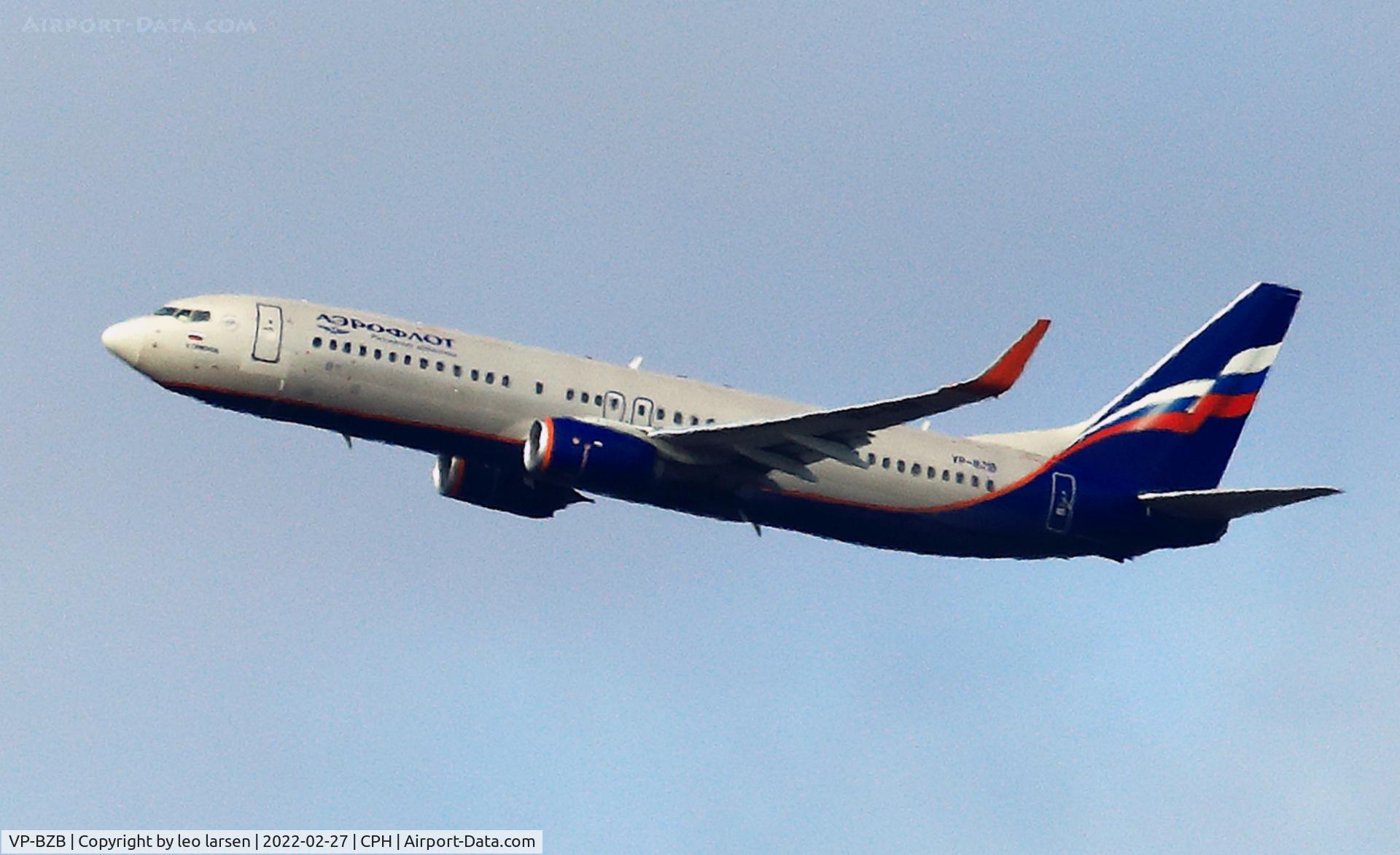 VP-BZB, 2014 Boeing 737-8LJ C/N 41199, Copenhagen 27.2.2022