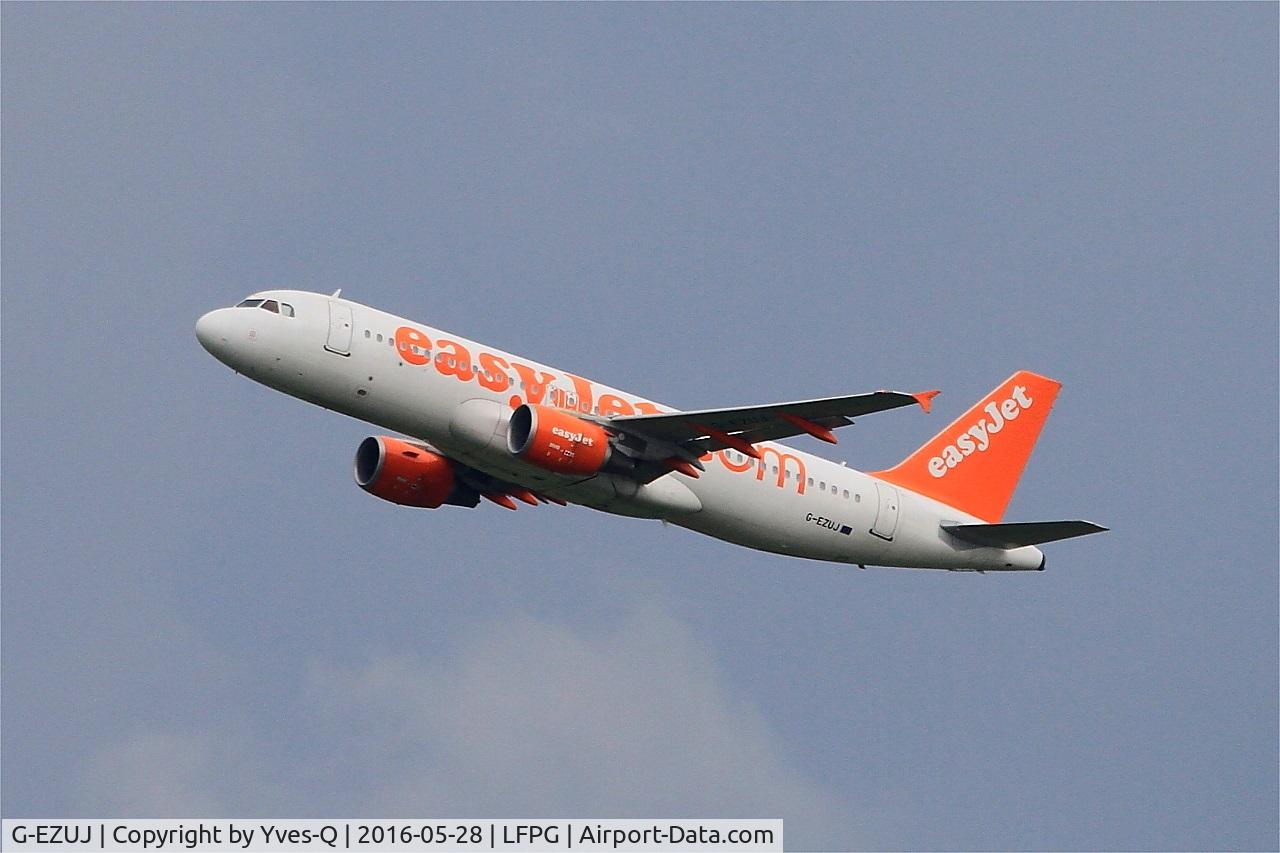 G-EZUJ, 2011 Airbus A320-214 C/N 4740, Airbus A320-214, Take off rwy 08L, Roissy Charles De Gaulle airport (LFPG-CDG)