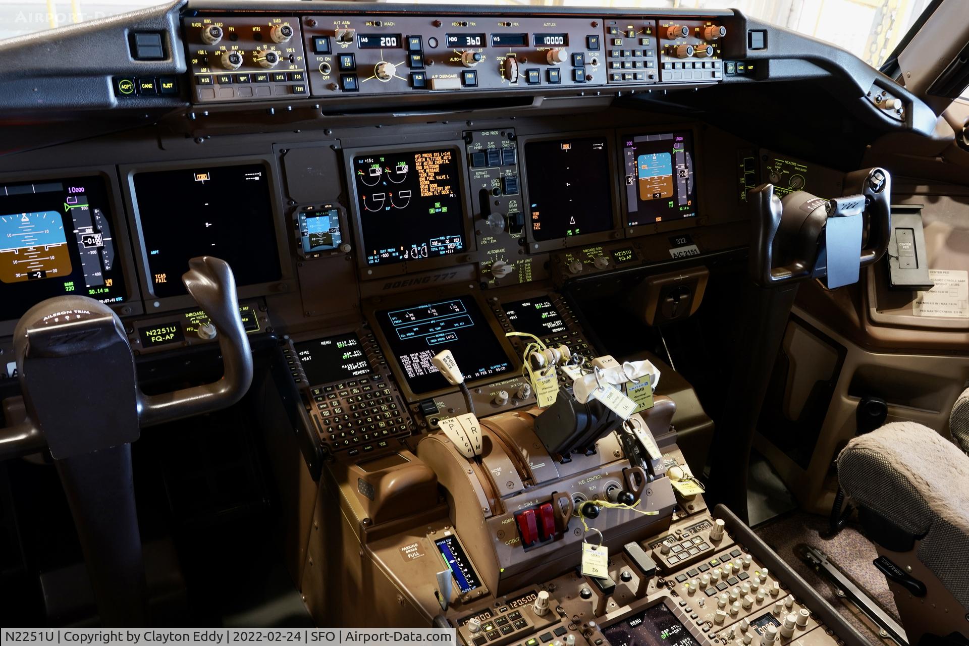 N2251U, 2020 Boeing 777-300/ER C/N 66591, SFO 2022.
