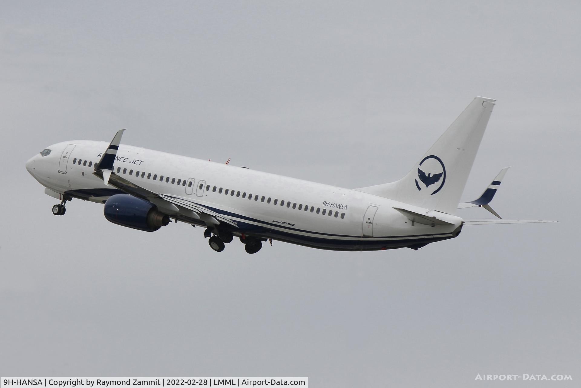9H-HANSA, 2010 Boeing 737-8K5 C/N 37247, B737-800 9H-HANSA Alliance Executive Jets