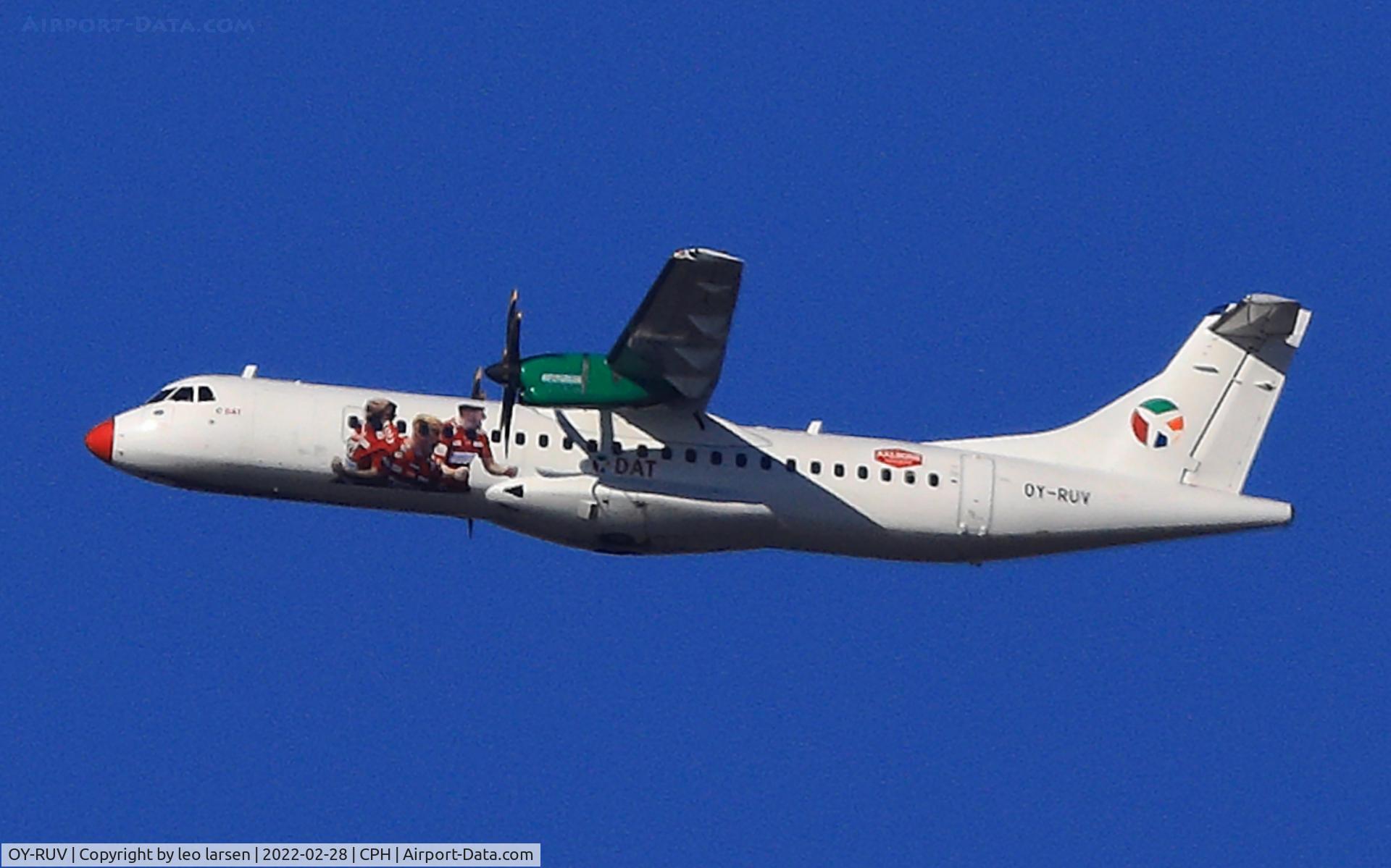 OY-RUV, 2018 ATR 72-600 C/N 1527, Copenhagen 28.2.2022