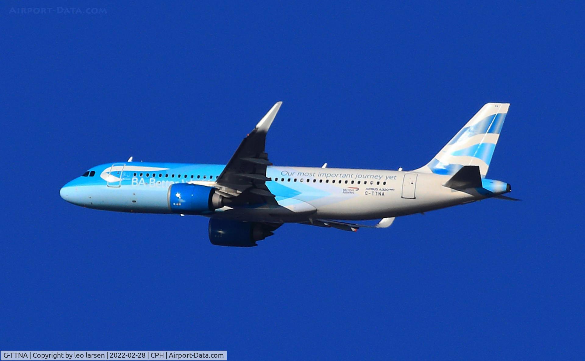 G-TTNA, 2018 Airbus A320-251N C/N 8108, Copenhagen 28.2.2022