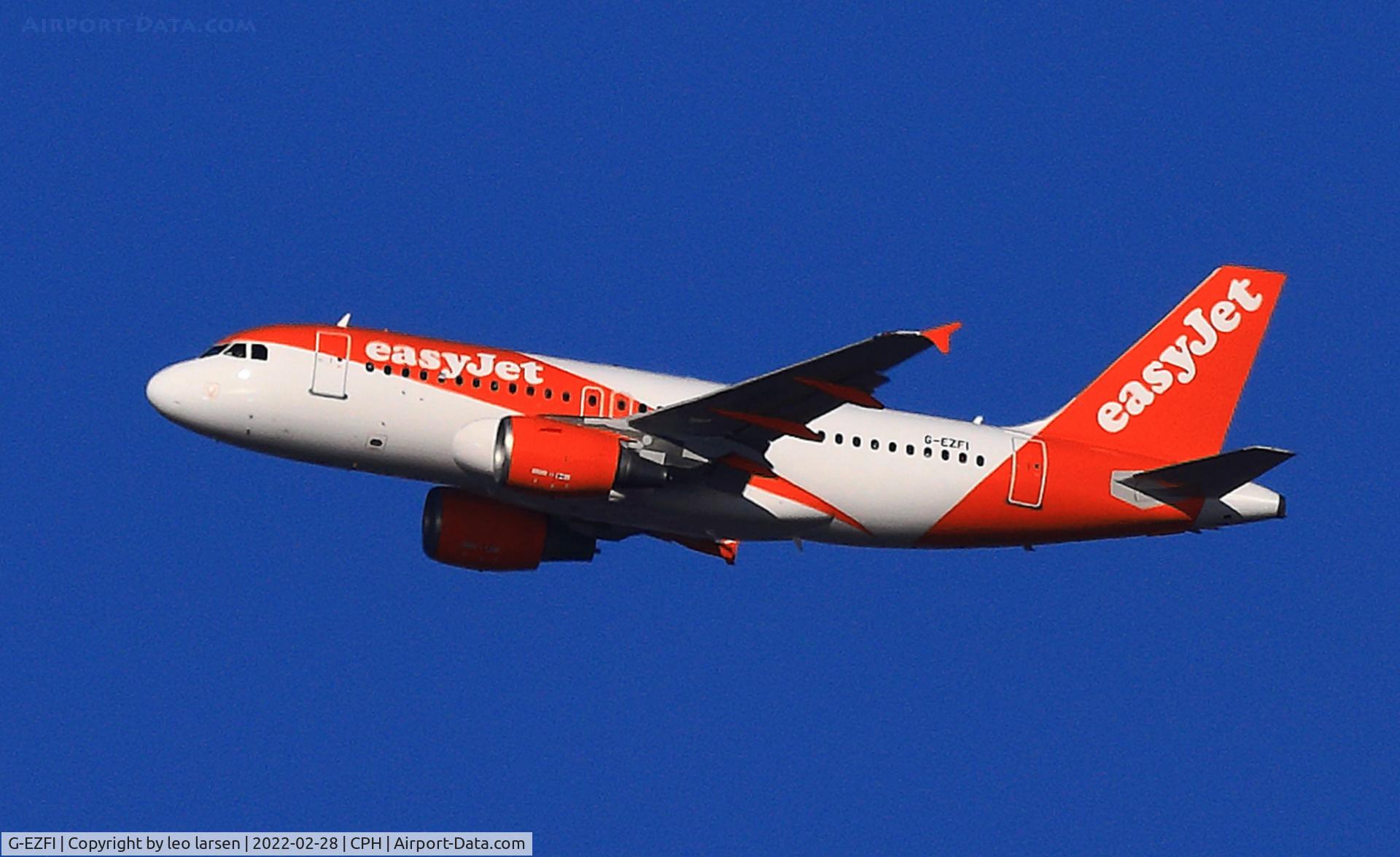 G-EZFI, 2009 Airbus A319-111 C/N 3888, Copenhagen 28.2.2022