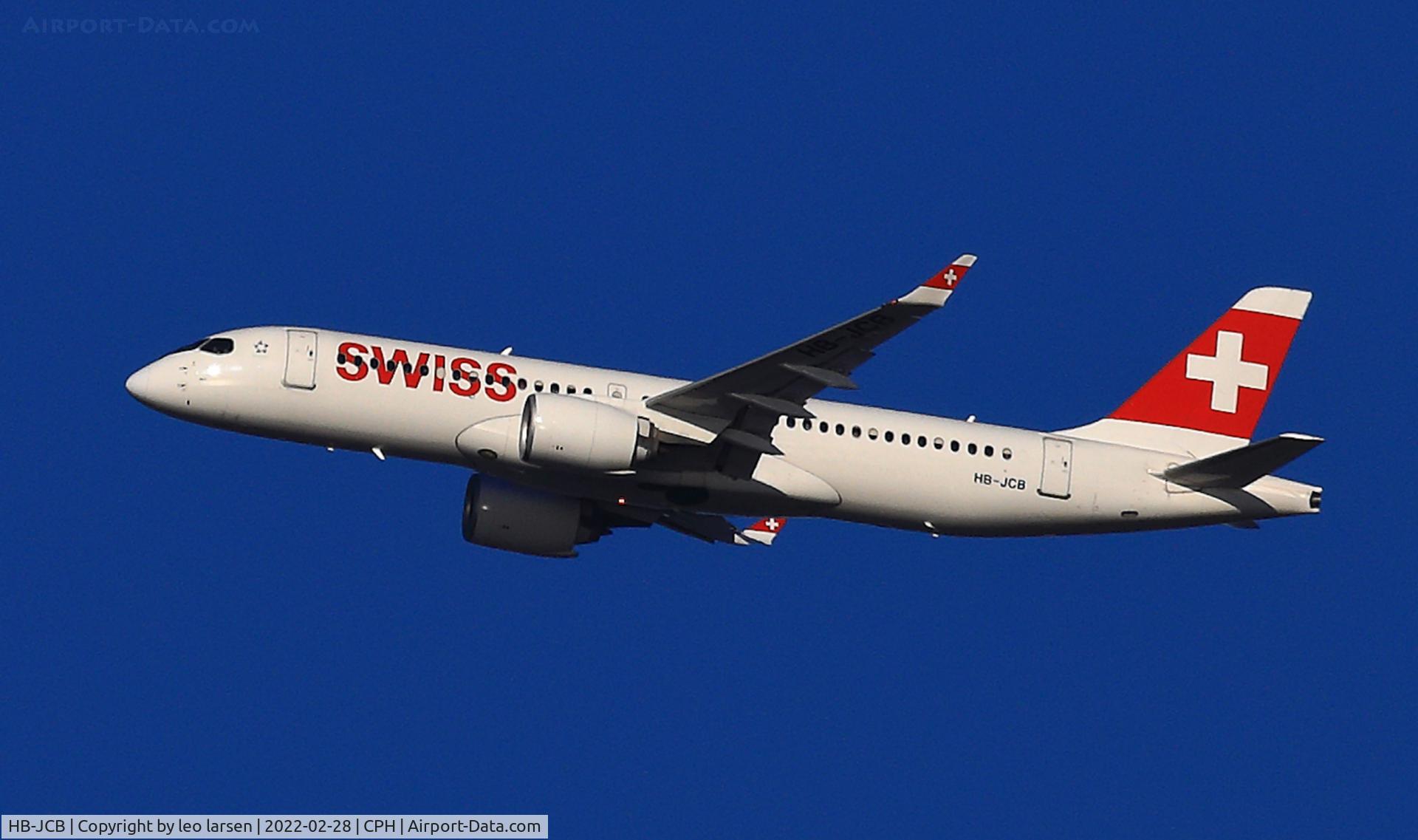 HB-JCB, 2017 Bombardier CSeries CS300 (BD-500-1A11) C/N 55011, Copenhagen 28.2.2022