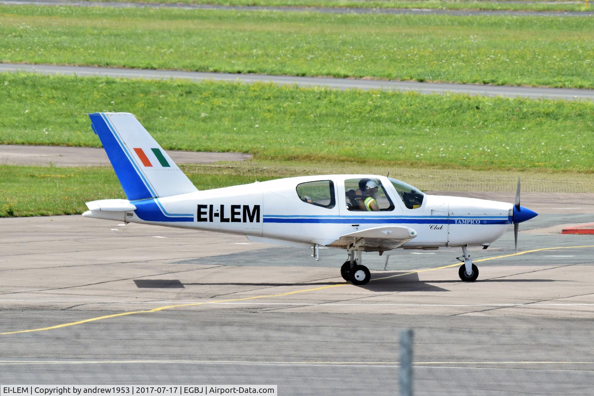 EI-LEM, 1991 Socata TB-9 Tampico Club C/N 1384, EI-LEM at Gloucestershire Airport.