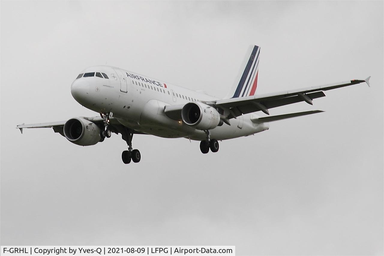 F-GRHL, 2000 Airbus A319-111 C/N 1201, Airbus A319-111, On final rwy 26L, Roissy Charles De Gaulle airport (LFPG-CDG)