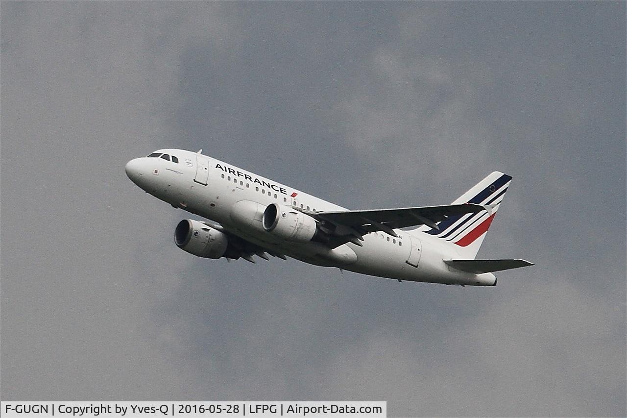 F-GUGN, 2006 Airbus A318-111 C/N 2918, Airbus A318-111, Climbing from rwy 06R, Roissy Charles De Gaulle airport (LFPG-CDG)