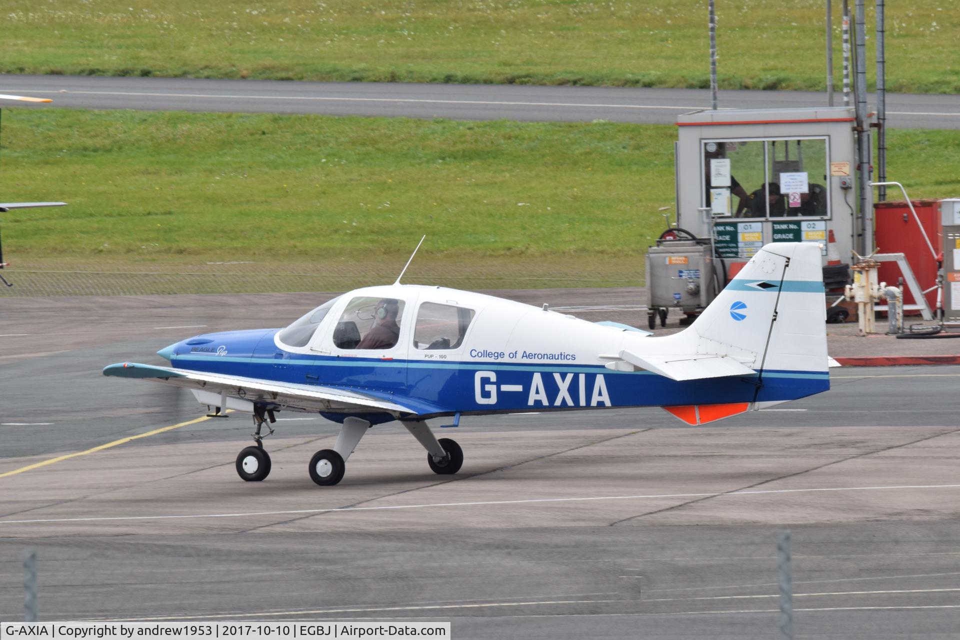 G-AXIA, 1969 Beagle B-121 Pup Series 1 (Pup 100) C/N B121-078, G-AXIA at Gloucestershire Airport.
