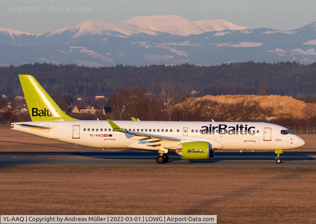 YL-AAQ, 2019 Airbus A220-300 C/N 55052, First visit of Air Baltic A220-300.