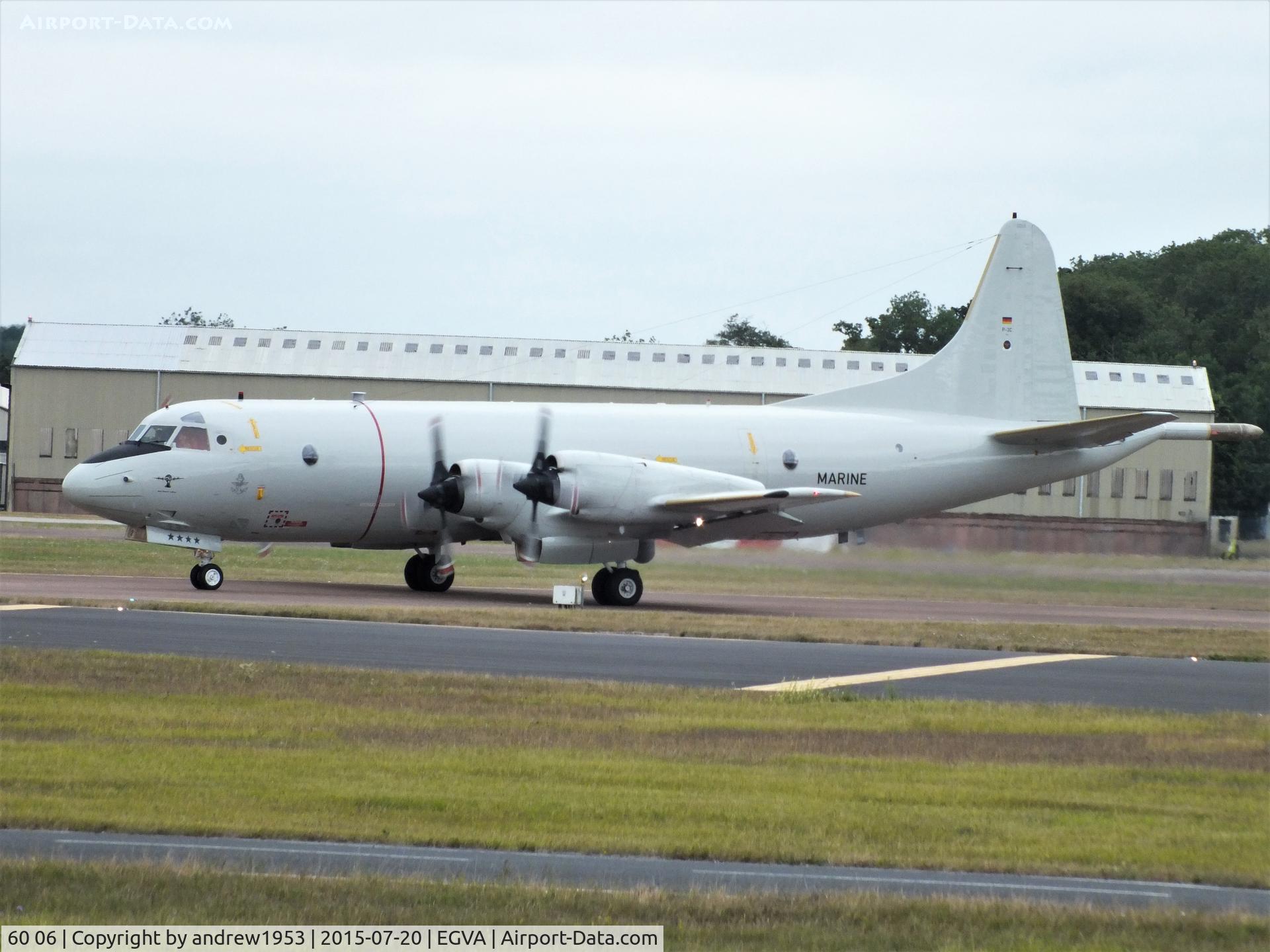 60 06, 1984 Lockheed P-3C Orion C/N 285E-5769, 60+06 at RAF Fairford.