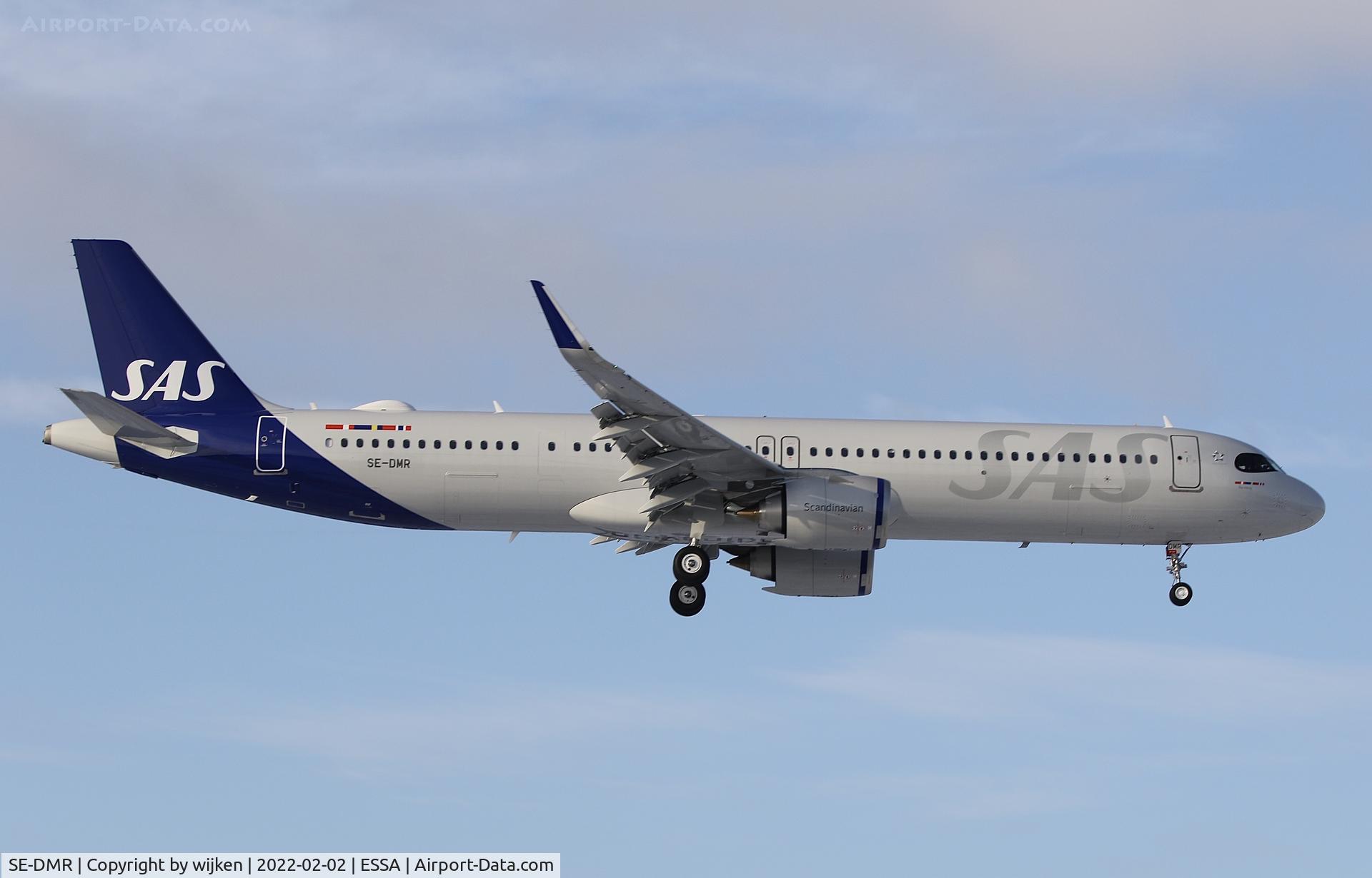 SE-DMR, 2021 Airbus A321-253NX C/N 10408, RWY 01L