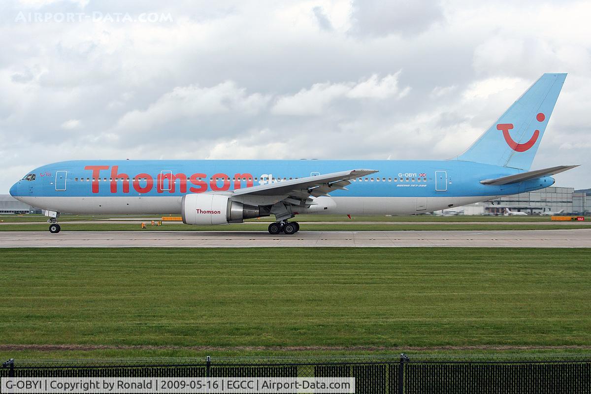 G-OBYI, 2000 Boeing 767-304/ER C/N 29138, at man