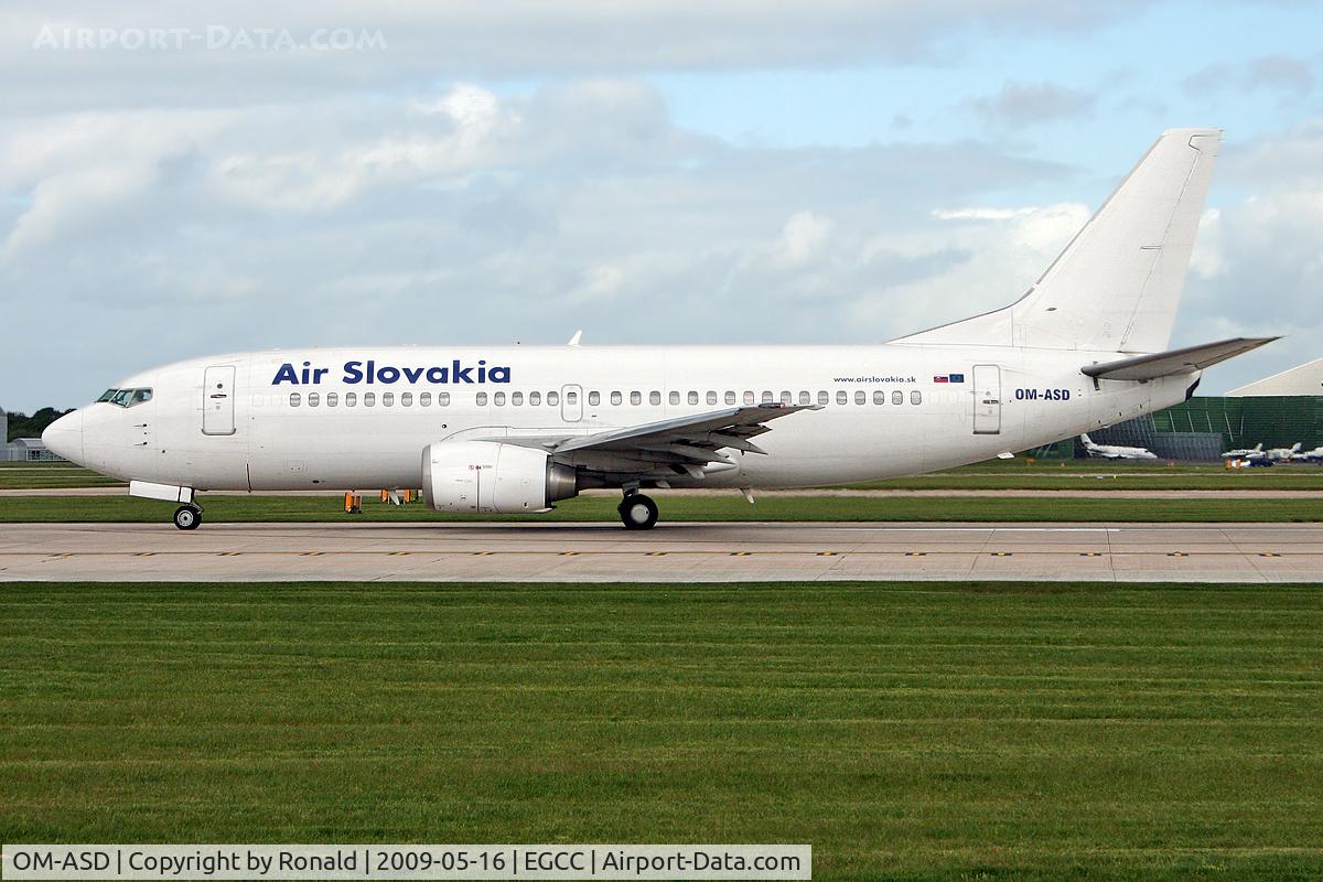OM-ASD, 1986 Boeing 737-306 C/N 23542, at man