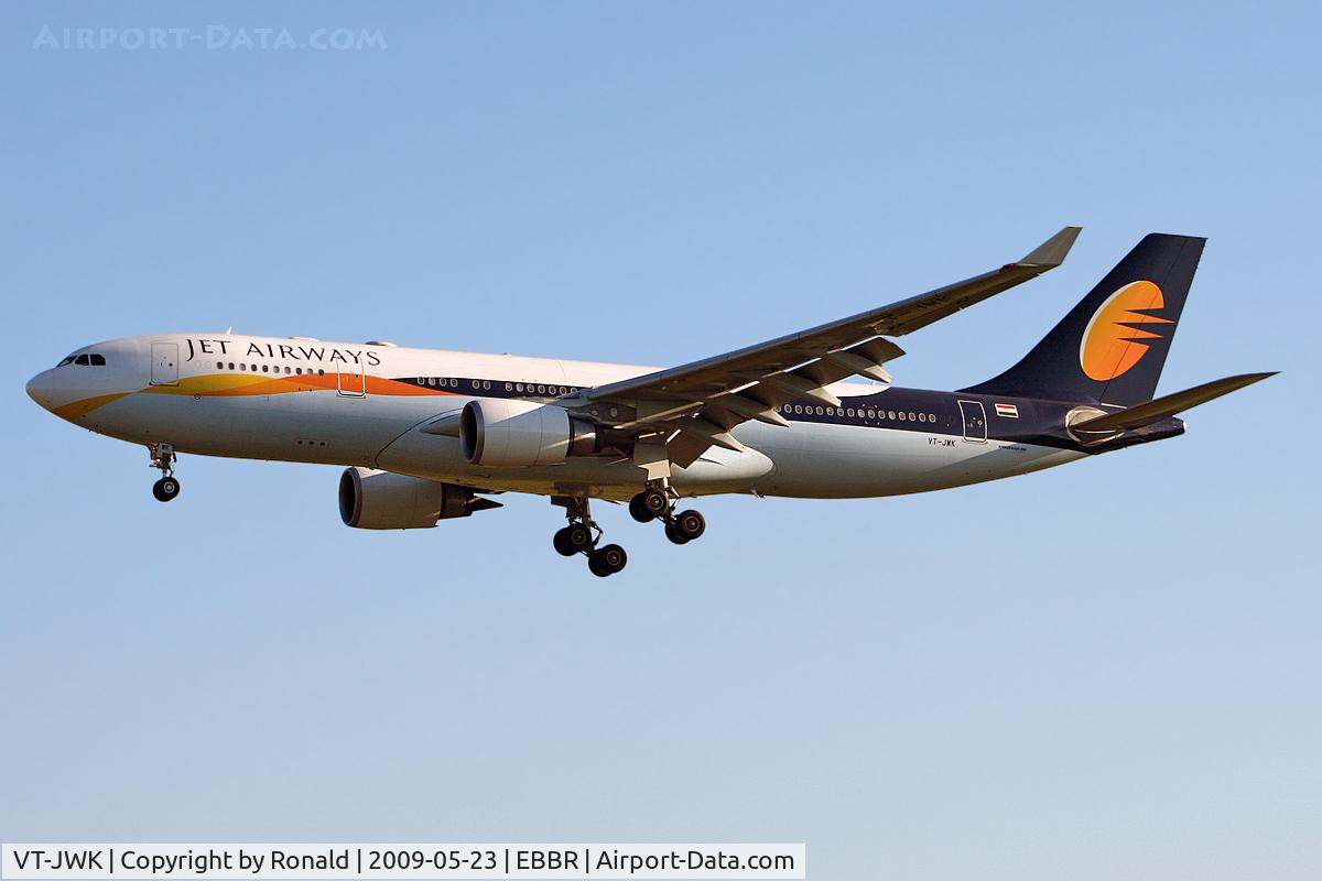 VT-JWK, 2007 Airbus A330-203 C/N 888, at bru