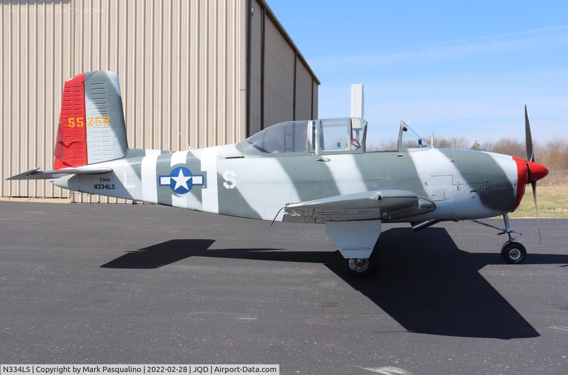 N334LS, 1956 Beech A45 C/N G-813, Beech T-34A