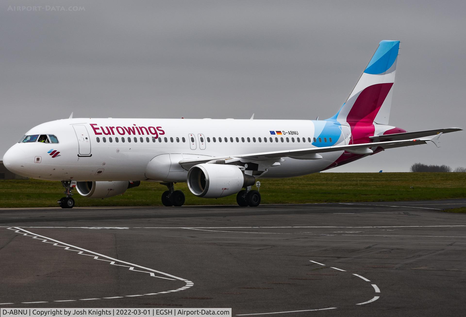 D-ABNU, 2005 Airbus A320-214 C/N 2591, On Tug To Stand After Respray.