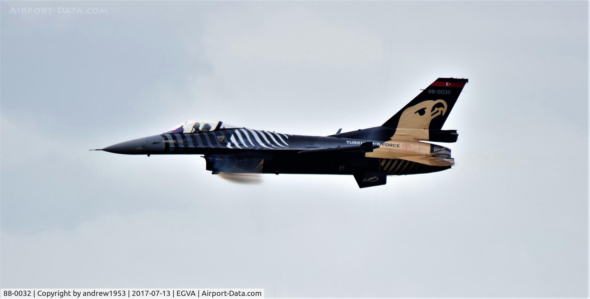 88-0032, TAI (Turkish Aerospace Industries) F-16C Fighting Falcon C/N 4R-34, 88-0032 at RAF Fairford