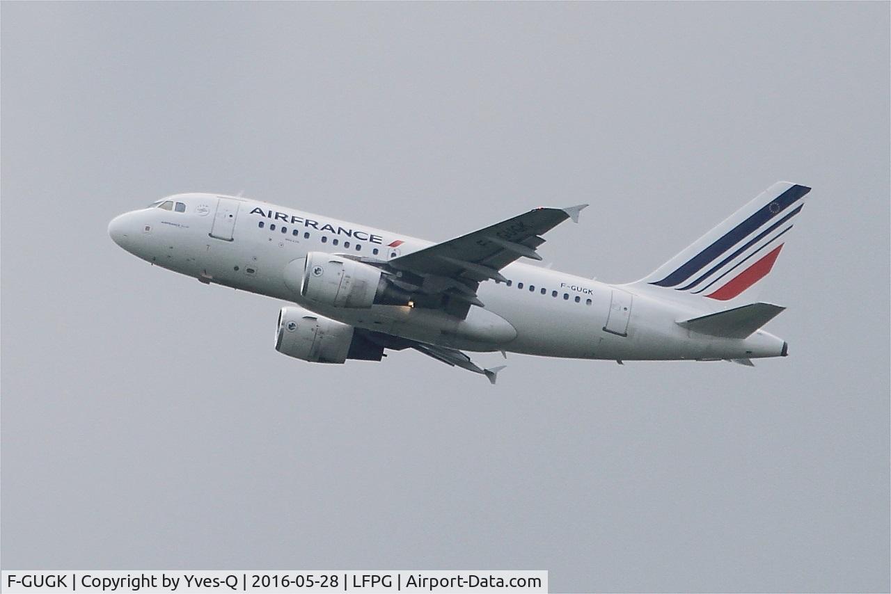 F-GUGK, 2005 Airbus A318-111 C/N 2601, Airbus A318-111, Climbing from rwy 08L, Roissy Charles De Gaulle airport (LFPG-CDG)