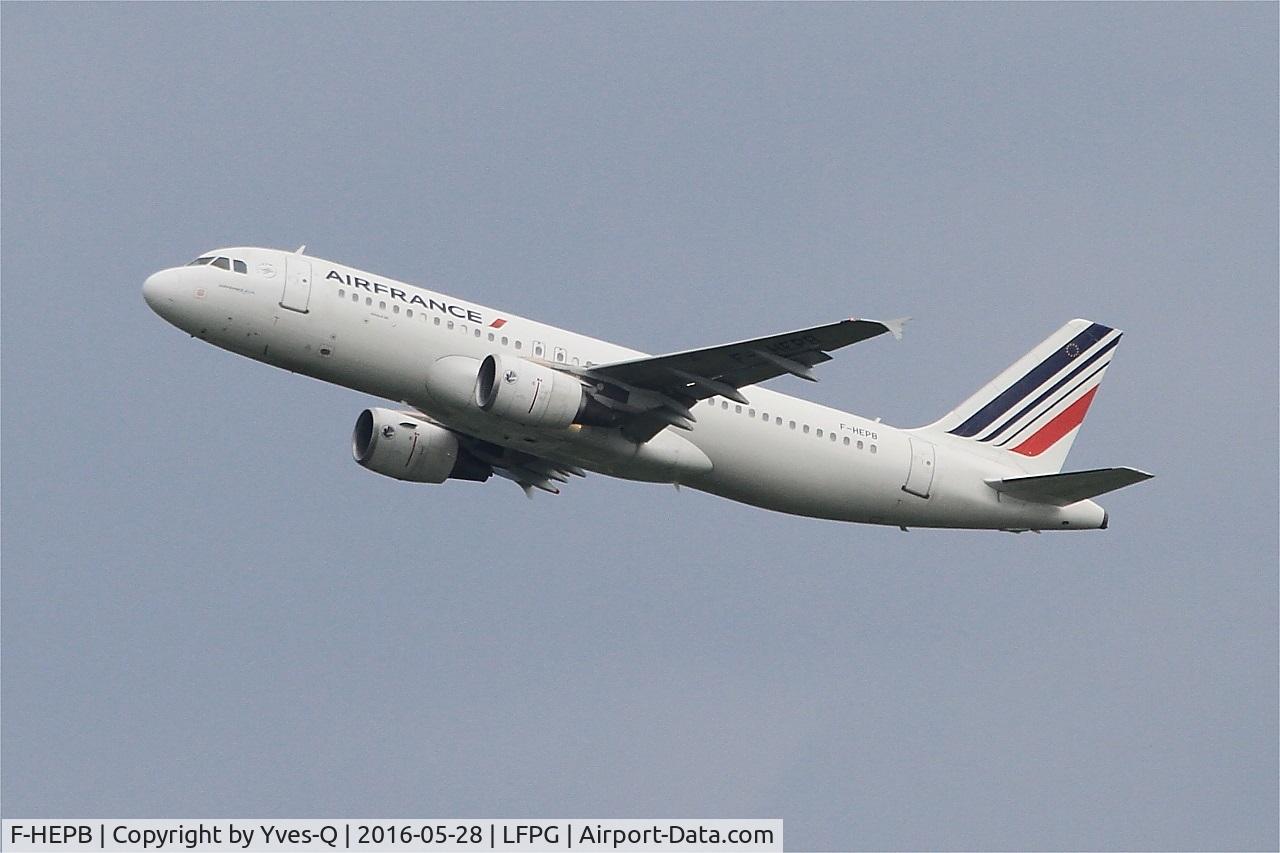 F-HEPB, 2010 Airbus A320-214 C/N 4241, Airbus A320-214, Climbing from rwy 08L, Roissy Charles De Gaulle airport (LFPG-CDG)