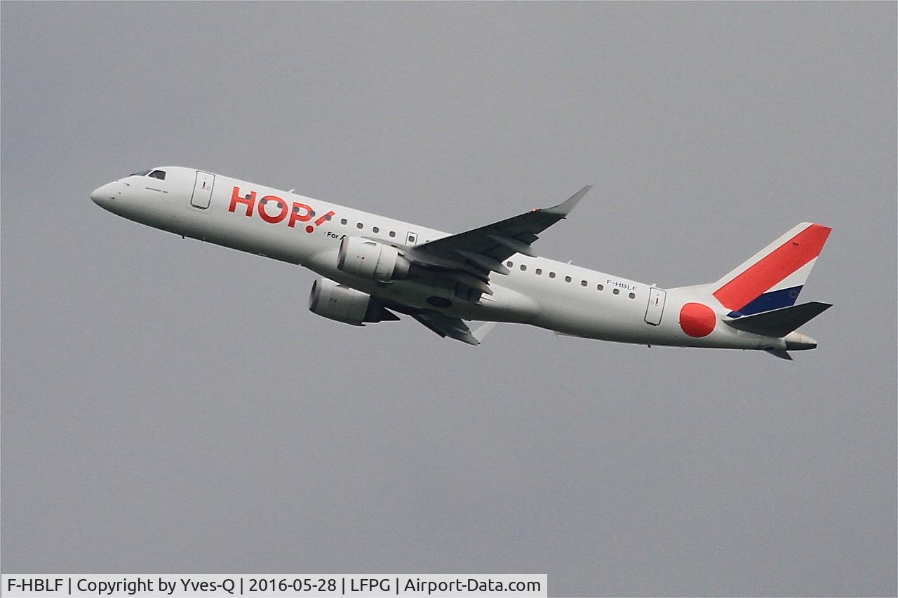 F-HBLF, 2008 Embraer 190AR (ERJ-190-100IGW) C/N 19000158, Embraer ERJ-190-100, Climbing from rwy 08L, Roissy Charles De Gaulle airport (LFPG-CDG)