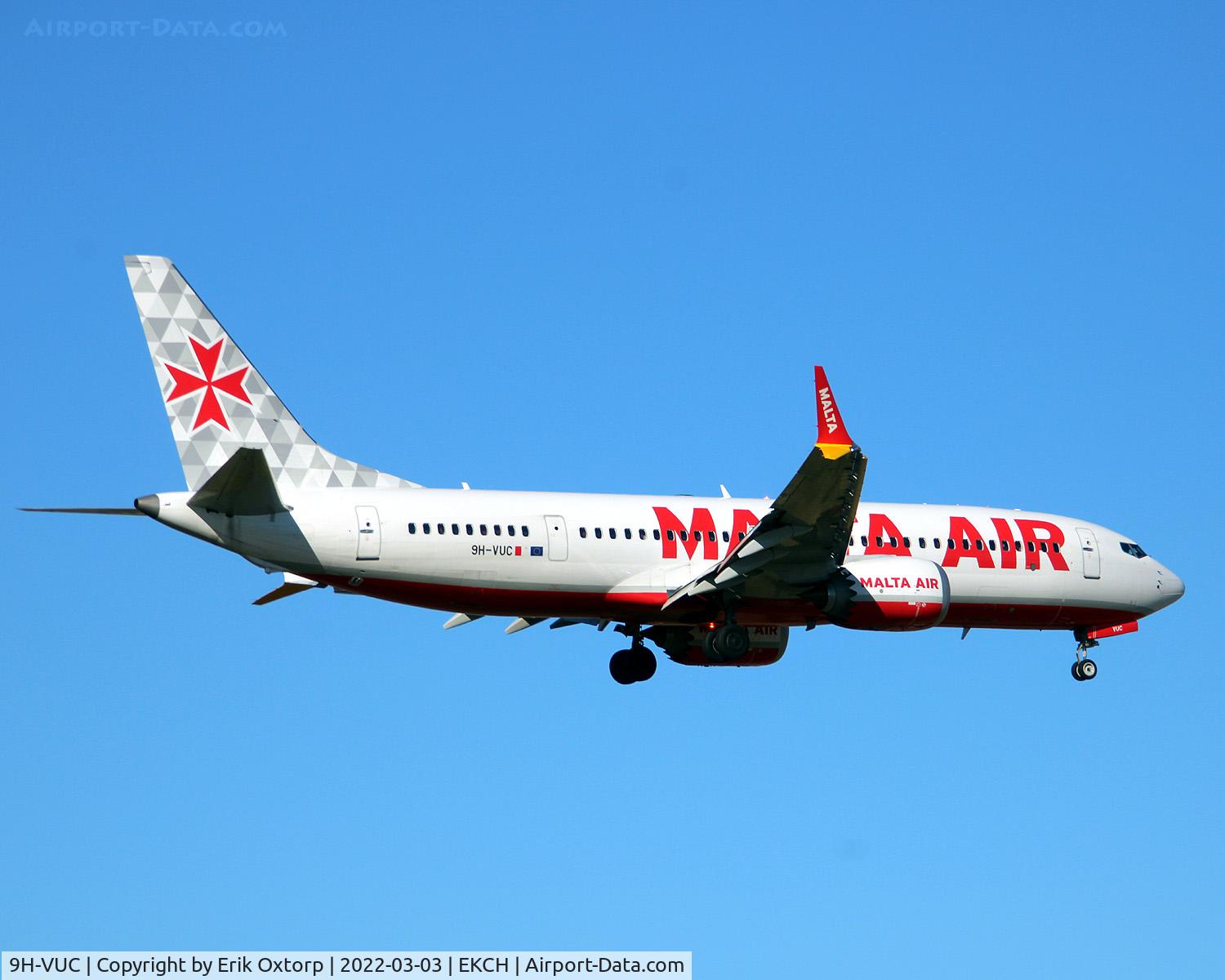 9H-VUC, 2021 Boeing 737-8-200 MAX C/N 62328, 9H-VUC landing rw 04L