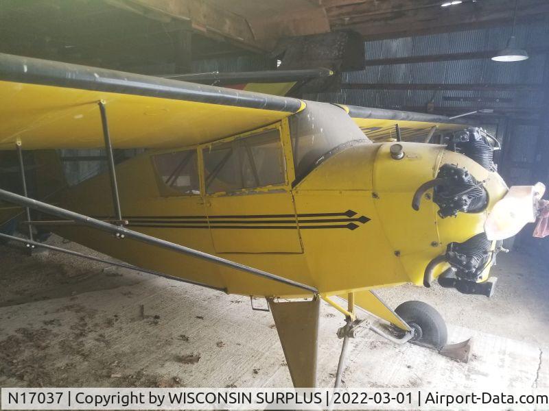 N17037, 1937 Porterfield 35-70 Flyabout C/N 237, FOUND SITTING IN A SHED/HANGER IN WISCONSIN. WAS UP FOR SALE AS OF MARCH 3 2022 HAS NOT MOVED IN OVER 30+ YEARS