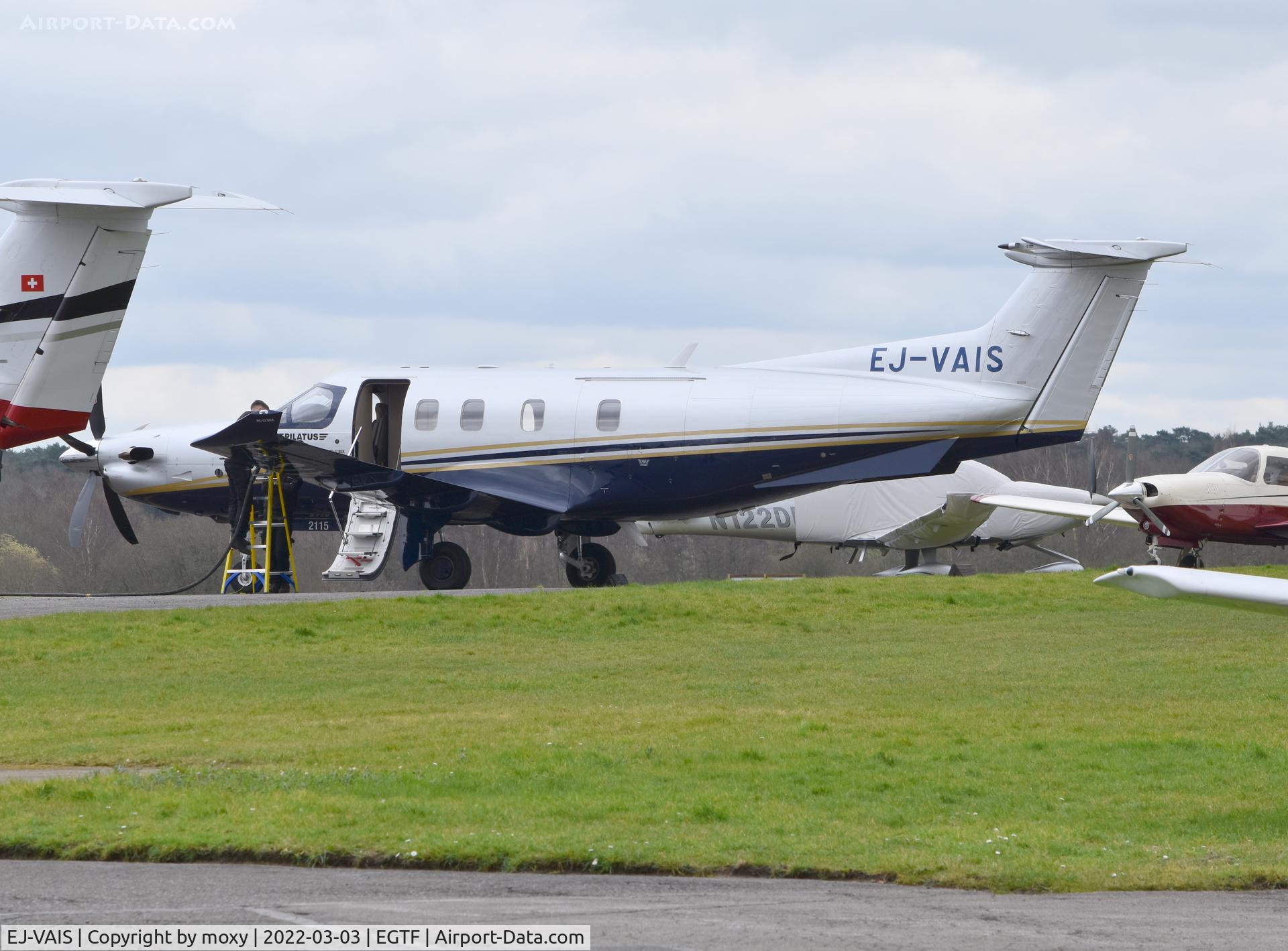 EJ-VAIS, 2021 Pilatus PC-12/47E C/N 2115, Pilatus PC-12/47E at Fairoaks.