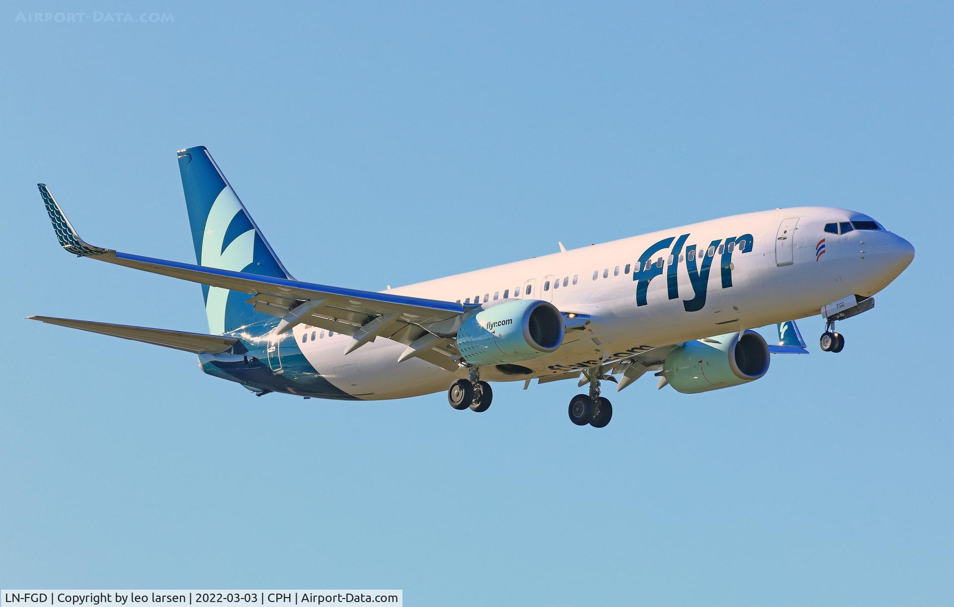 LN-FGD, 2011 Boeing 737-82R C/N 38175, Copenhagen 3.3.2022