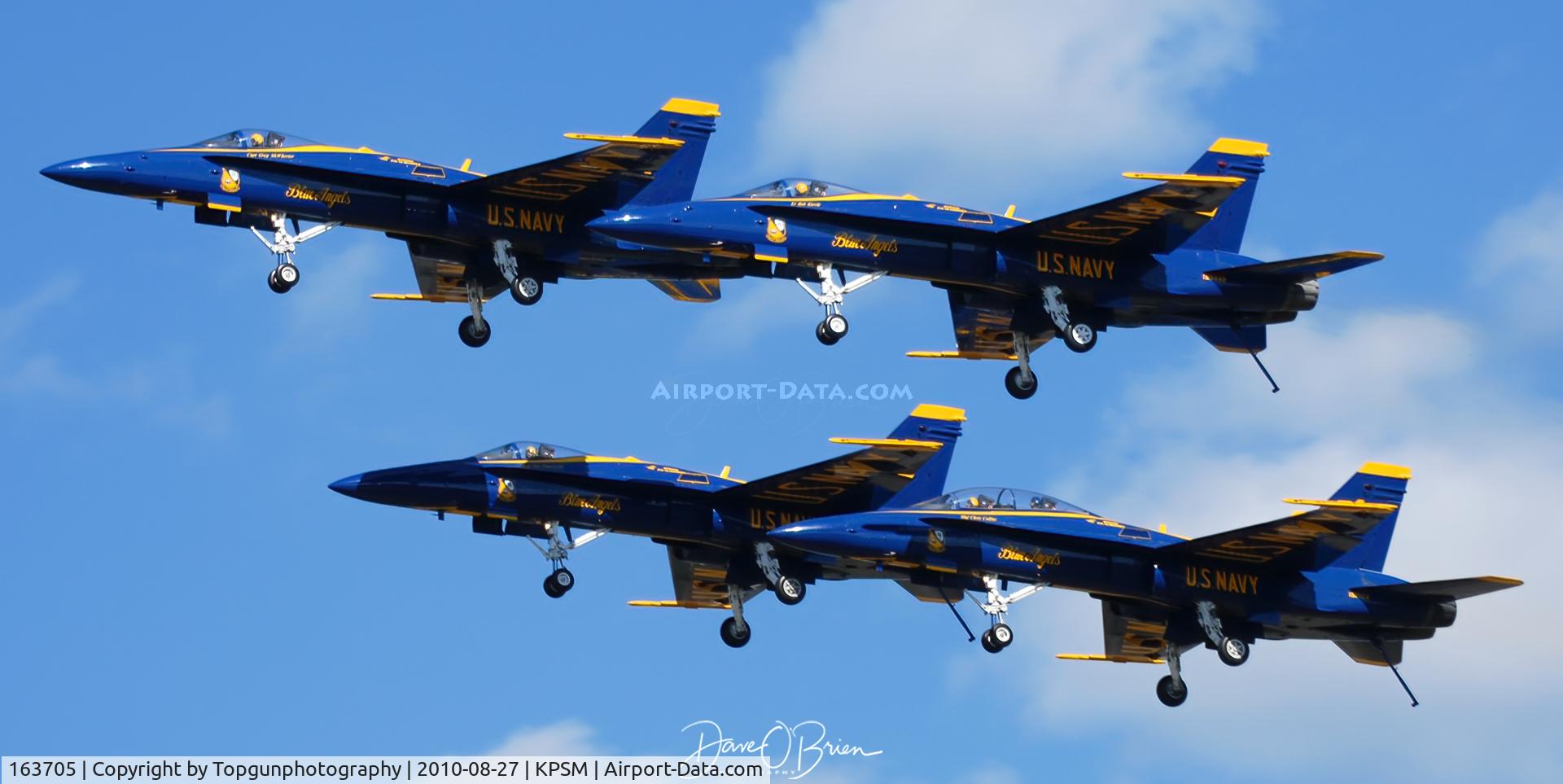 163705, 1988 McDonnell Douglas F/A-18C Hornet C/N 0767/C067, 4 ship