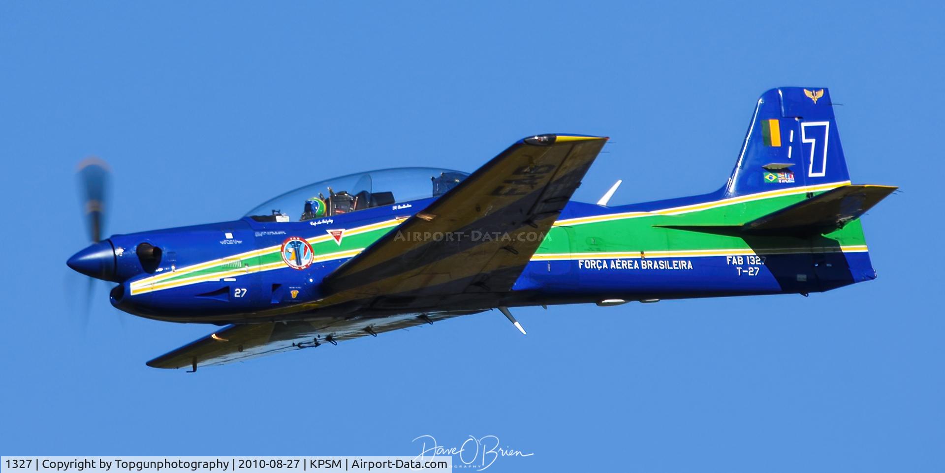 1327, Embraer T-27 Tucano (EMB-312) C/N 312031, Portsmouth Air Show 2010